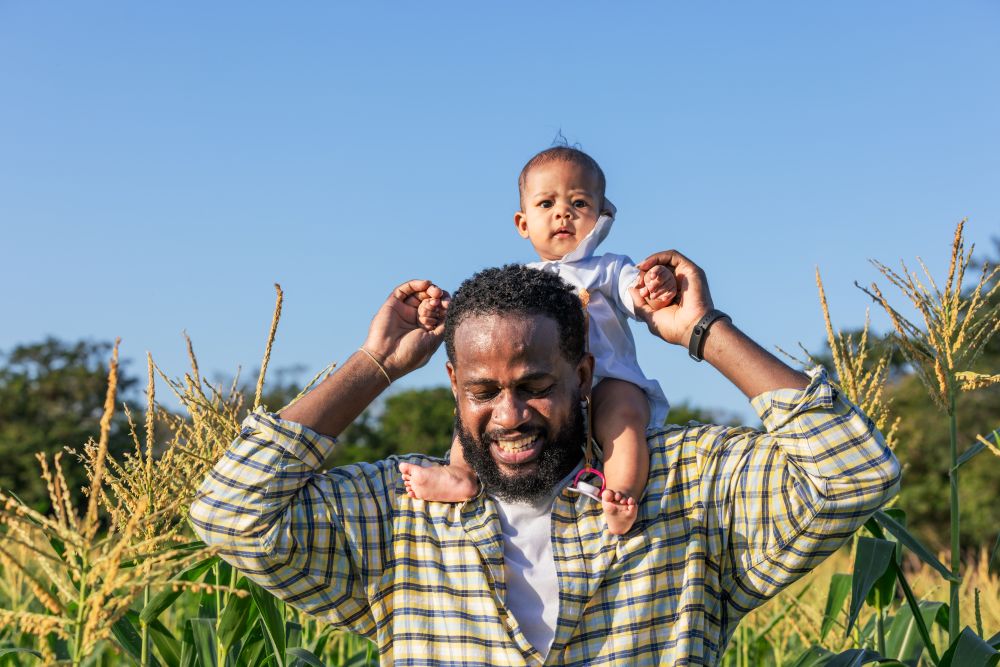 Un père et son enfant